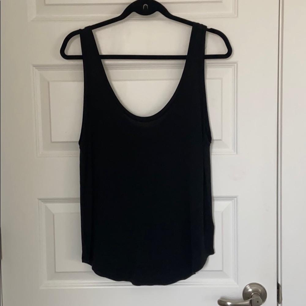 Frame black scoop neck tank top